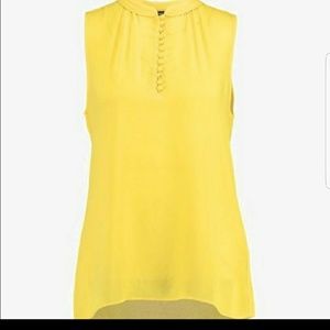 Banana republic yellow button  blouse size L